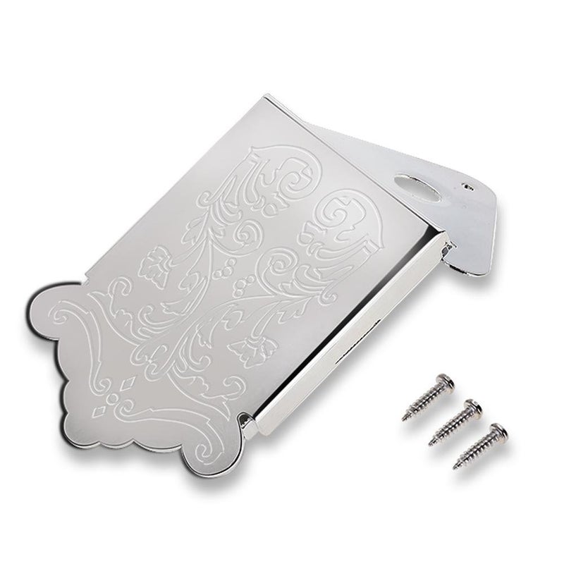 Bnineteenteam Mandolin Tailpiece Mandolin Tailpiece Cover Replacement with Screws Instrument Accessory(Silver) - Image 1